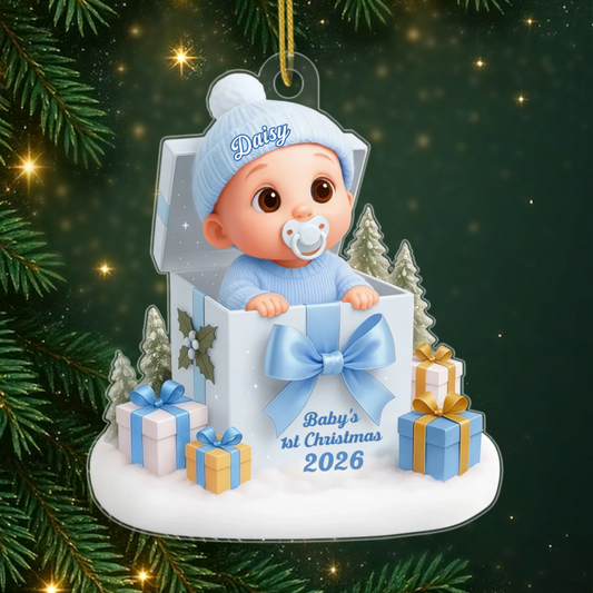 Baby_sFirstChristmas PersonalisedGift_AcrylicOrnamentForNewParents2