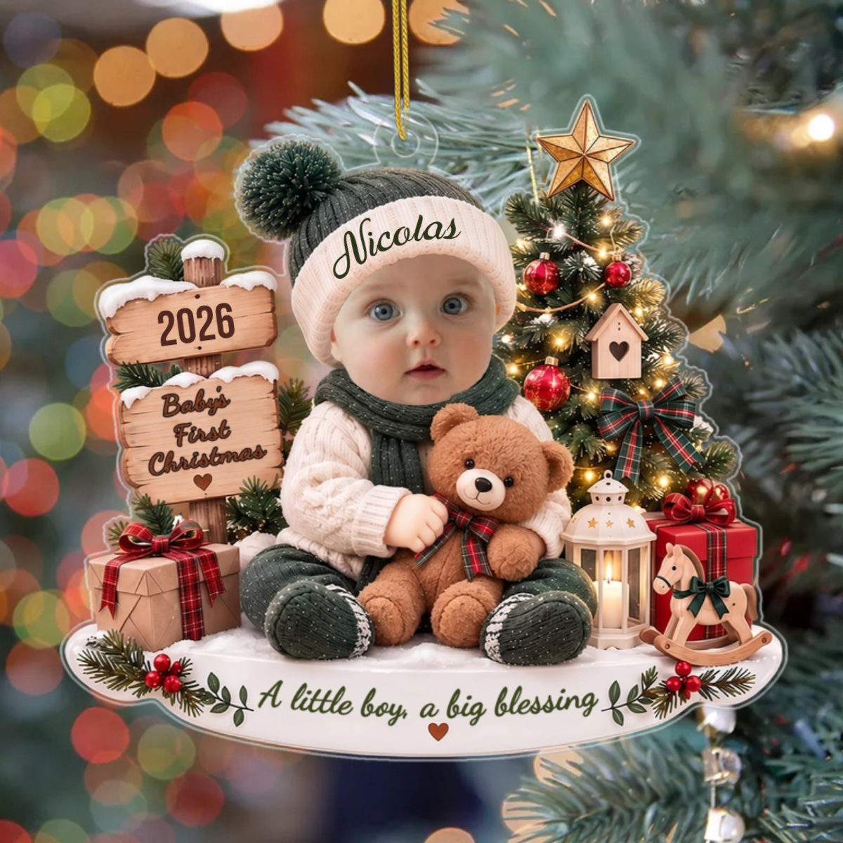 Baby_sFirstChristmas_PersonalisedGiftAcrylicOrnamentForNewborns_2