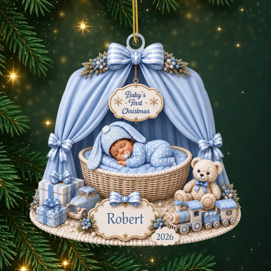 Baby_s_First_Christmas_Personalised_Gift_Acrylic_Ornament_For_New_Parents
