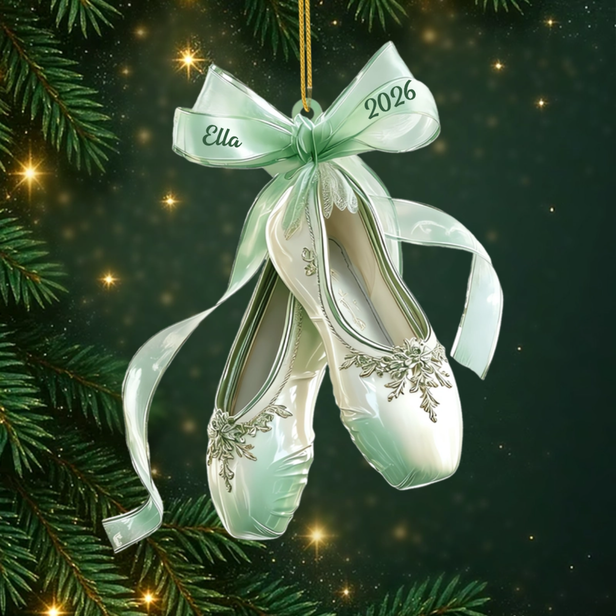 BalletShoes_PersonalisedGift AcrylicOrnamentForBalletLovers