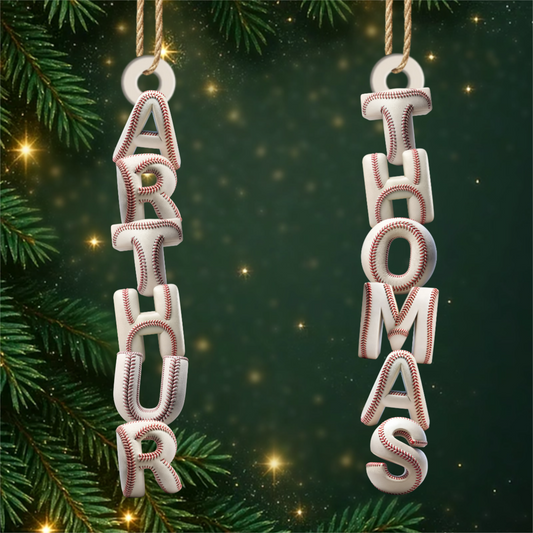 BaseballName_PersonalisedGift 1 LayerWoodenOrnamentForBaseballLovers1
