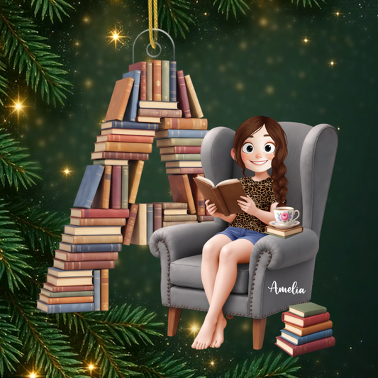 Book_Girlie_ _Personalised_Gift_Acrylic_Christmas_Ornament_For_Book_Lovers1