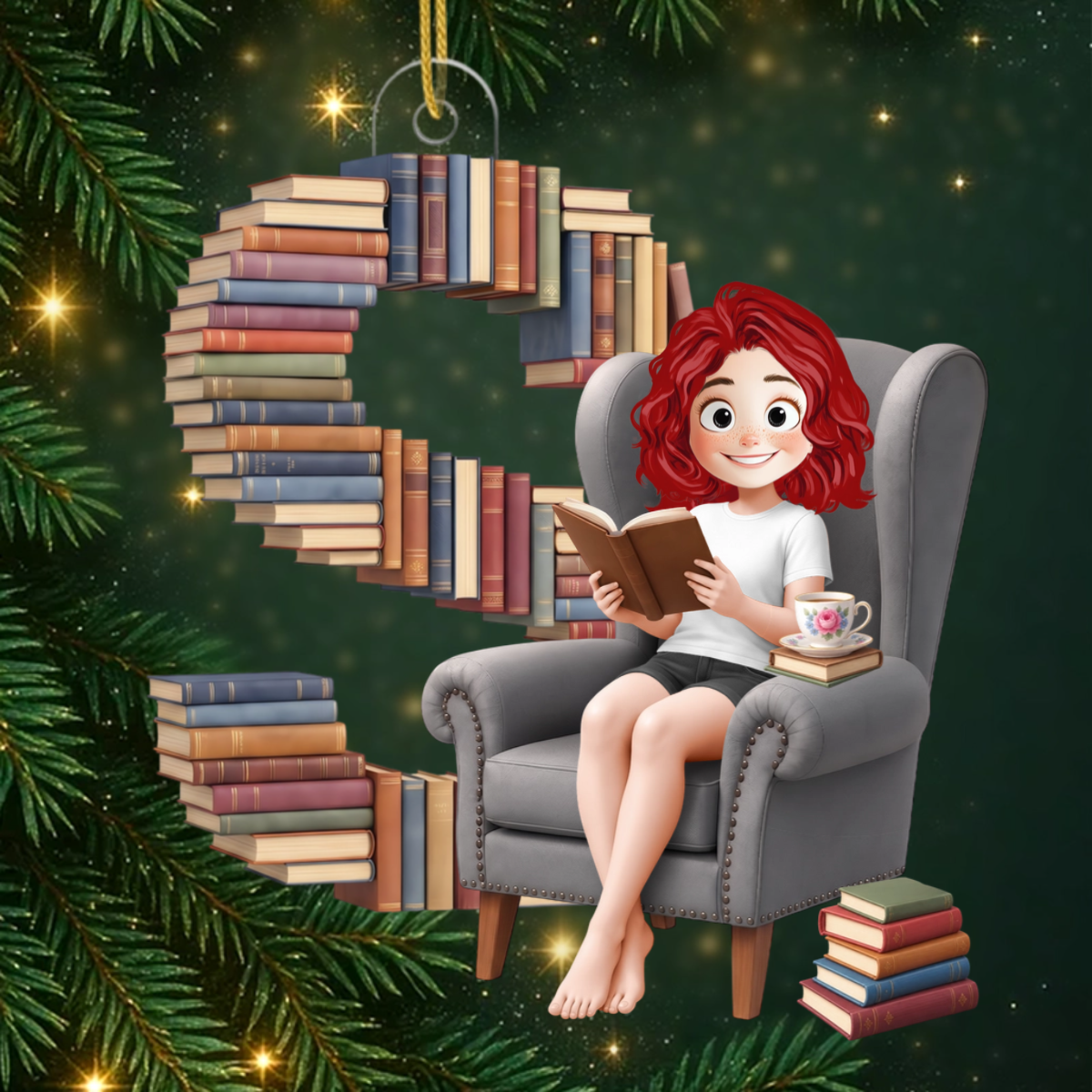 Book_Girlie_ _Personalised_Gift_Acrylic_Christmas_Ornament_For_Book_Lovers_1
