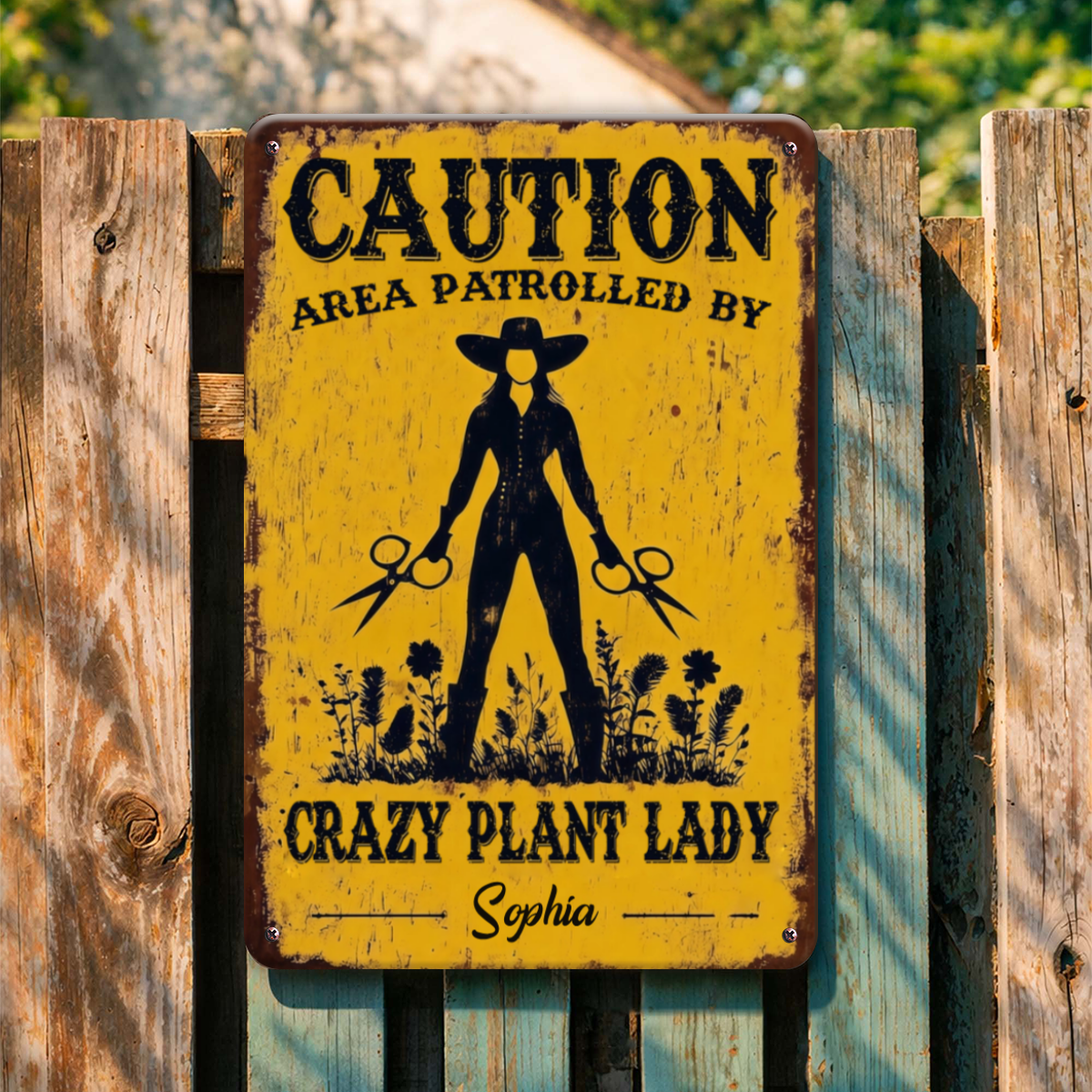 CautionAreaPatrolledByCrazyPlantLady_PersonalisedGiftMetalSignForPlantLovers_Gardeners_2
