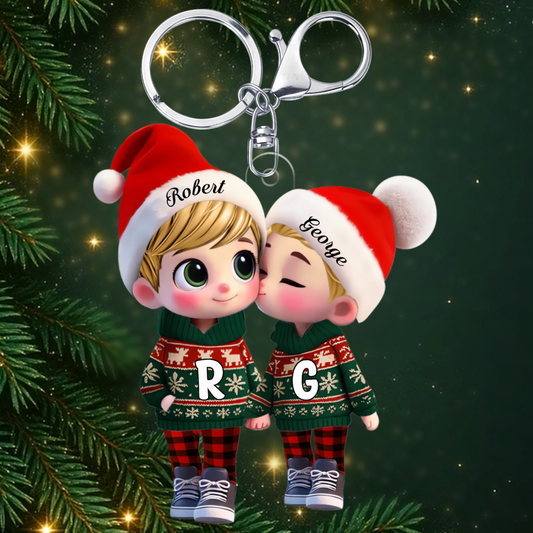 Couple_Kissing_Personalised_Gift_ _Acrylic_Keychain_For_Couples1