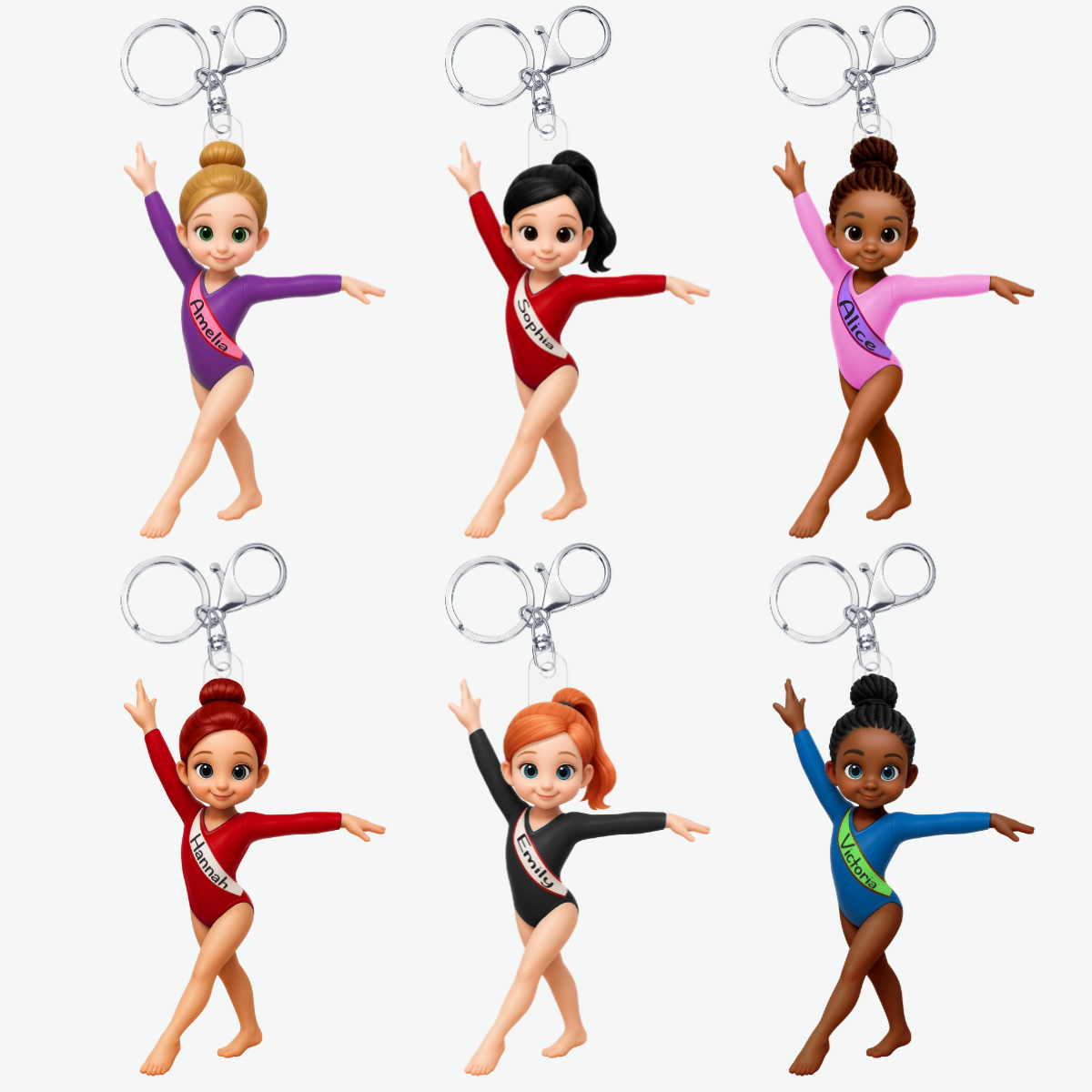 CustomGymnastGirl_PersonalisedGiftAcrylicKeychainForGymnasts_2