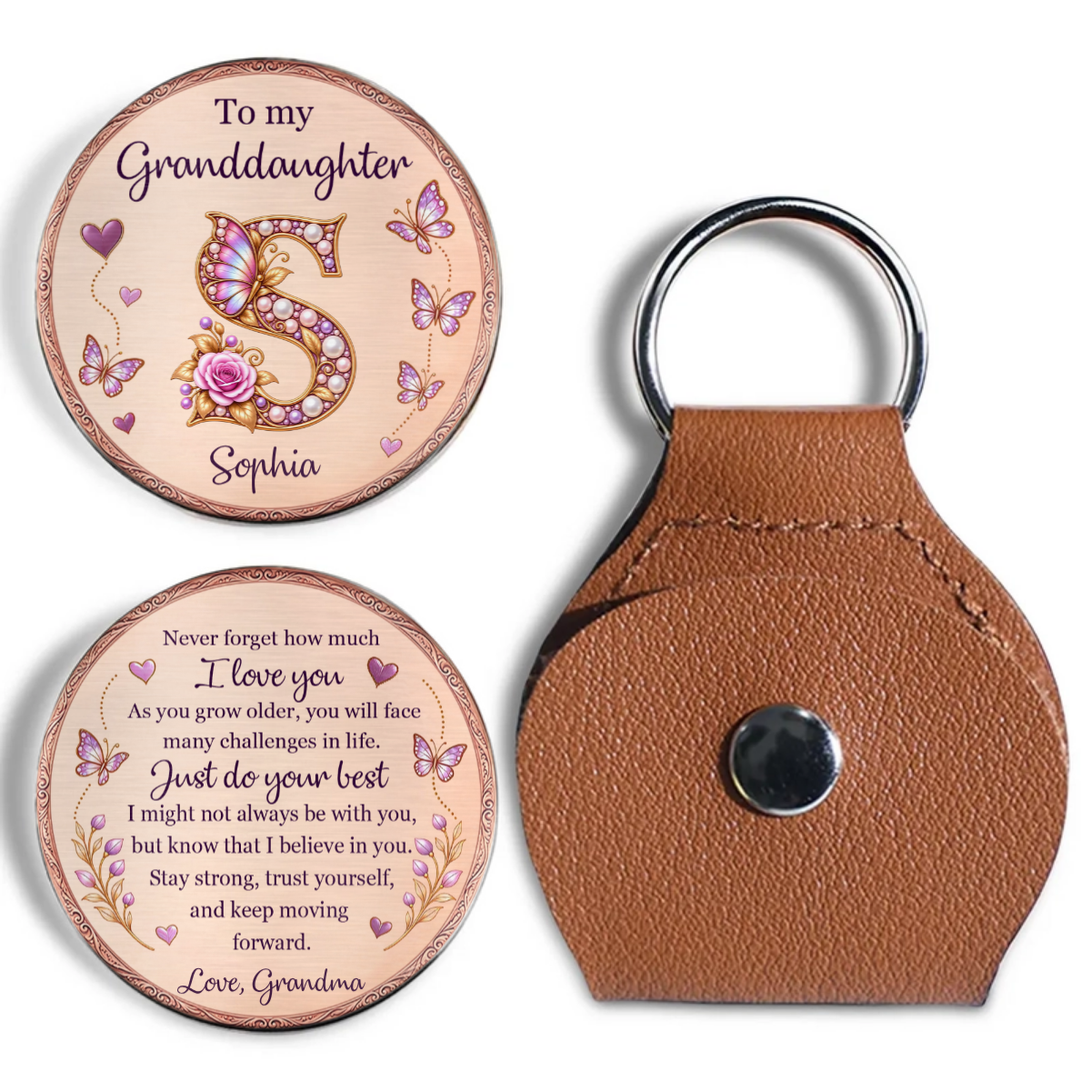 CustomNameButterflyInitial_PersonalisedGiftPocketHugForDaughter_Granddaughter_4