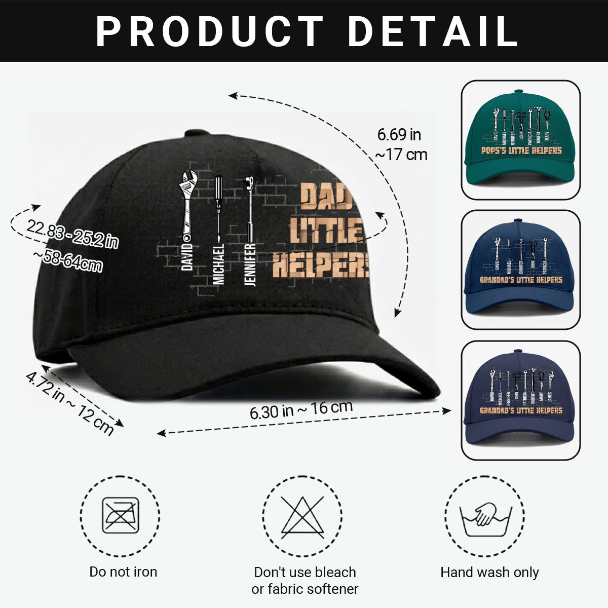 Dad_sLittleHelpers PersonalisedCapFather_sDayGiftForDad_1