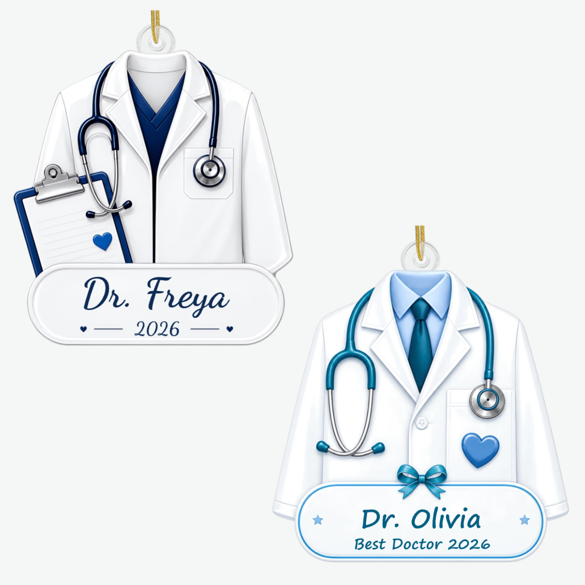 Doctor PersonalisedGift_AcrylicChristmasOrnamentForDoctors2
