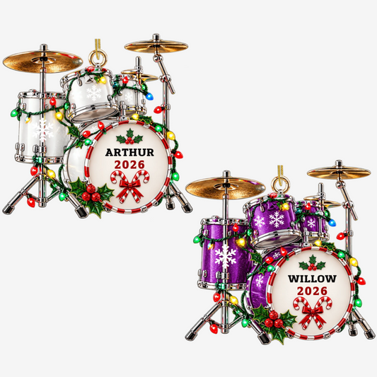 Drum_Love_ _Personalised_Gift_Acrylic_Christmas_Ornament_For_Drummers_2