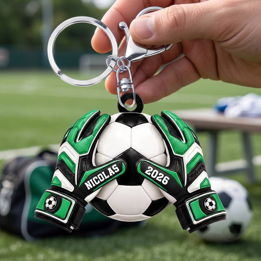 GoalkeeperGlove_Football_PersonalisedGiftAcrylicKeychainForFootballers_SportsFans