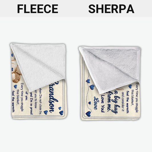 Grandma_Love_ _Personalised_Gift_Blanket_For_Grandson_Granddaughter_1