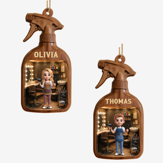 HairStylist_PersonalisedGift 1 LayerWoodenOrnamentForHairdressers1