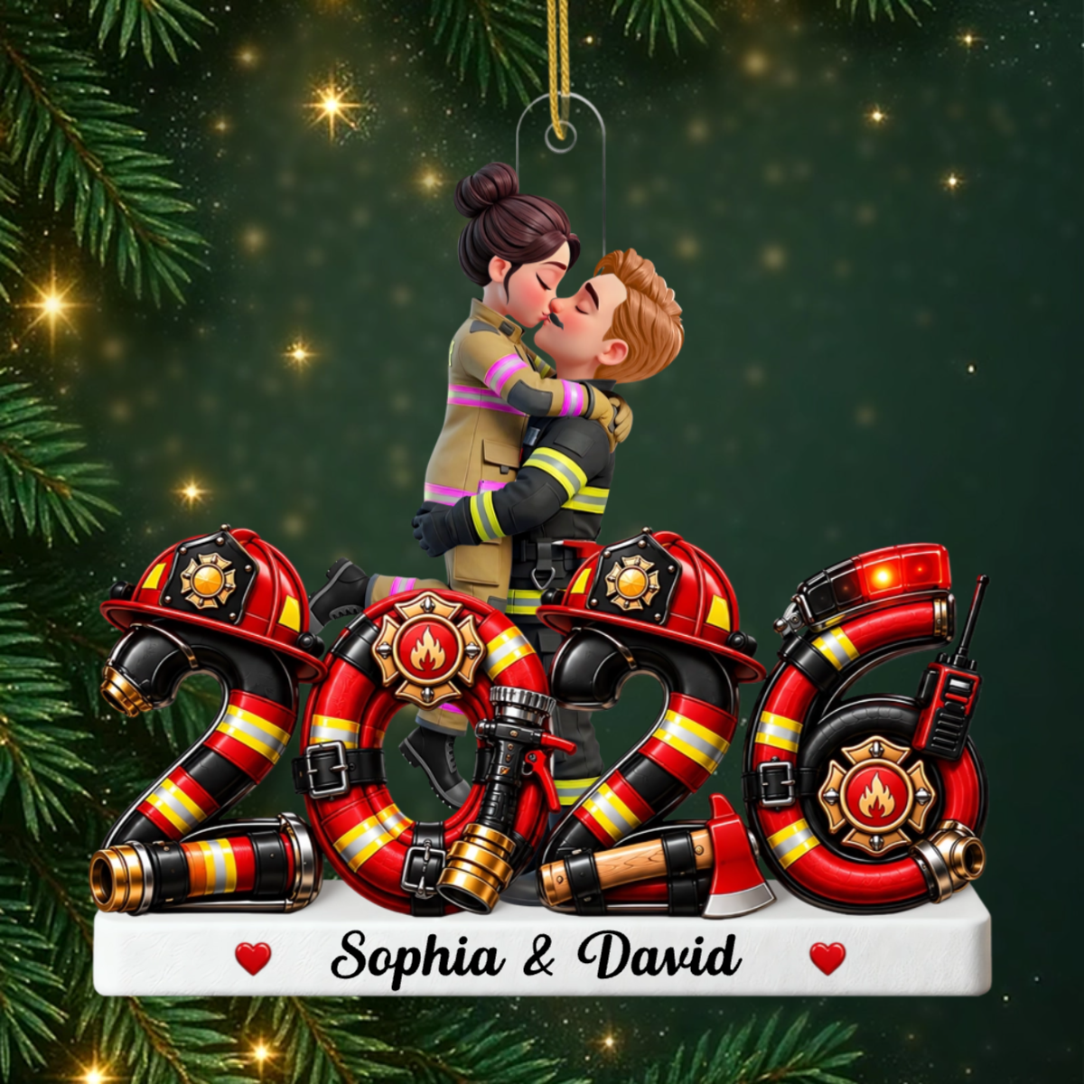 Hero_Couple_ _Personalised_Gift_Acrylic_Christmas_Ornament_For_Couples1