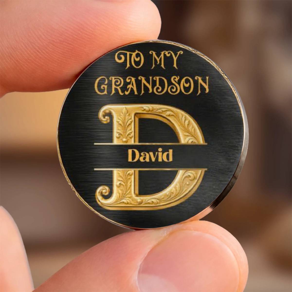JustDoYourBest PersonalisedGift_LeatherPocketHugForGrandkids