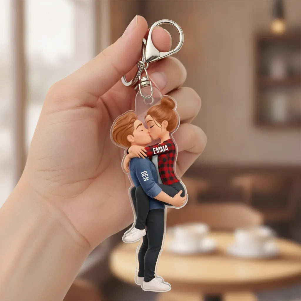 KissCouple_PersonalisedAcrylicKeychainGiftForCouples_1