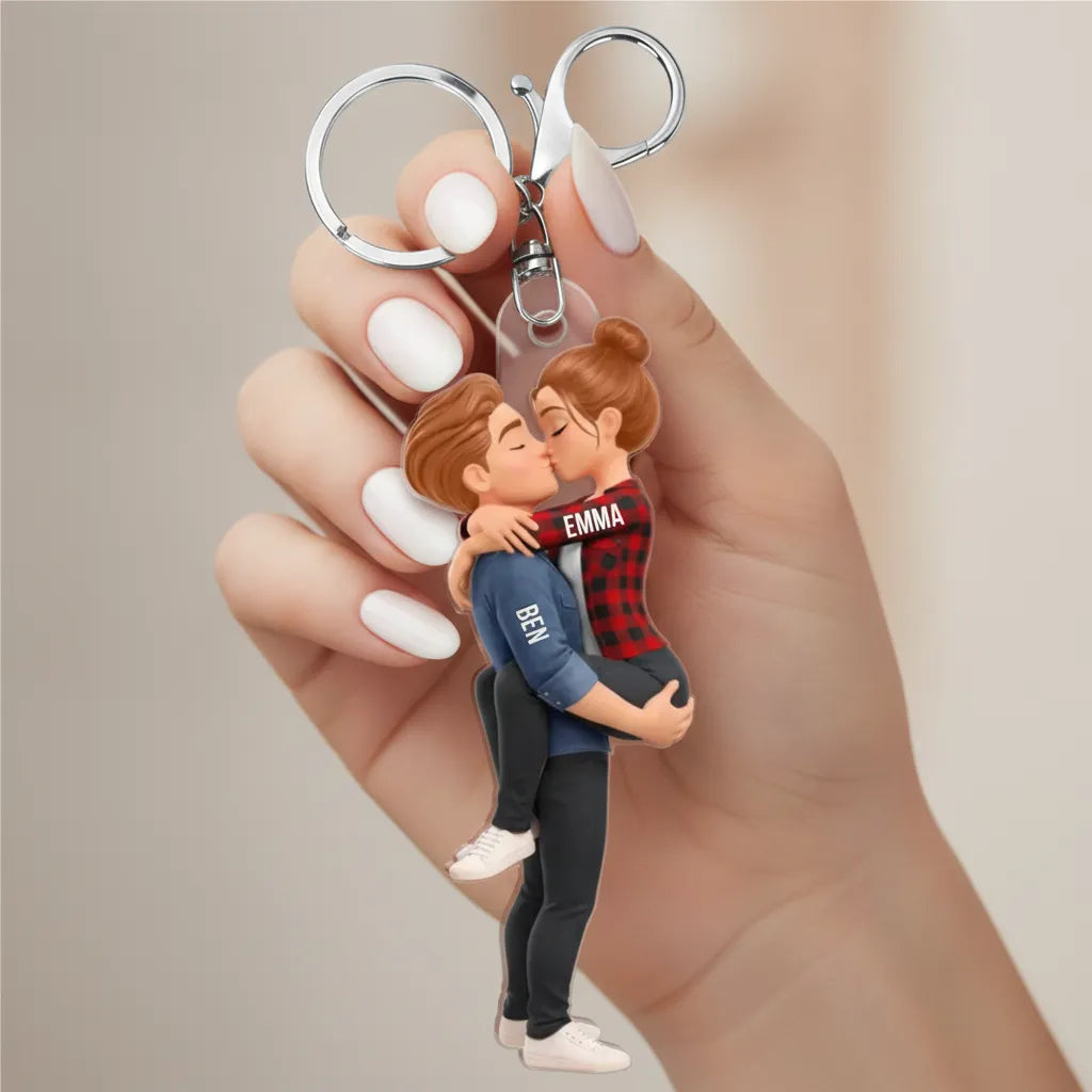 KissCouple_PersonalisedAcrylicKeychainGiftForCouples_2
