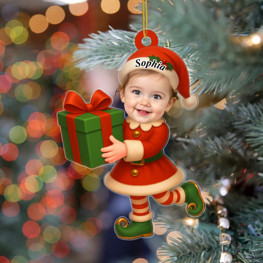LittleElvesPhoto_PersonalisedGiftAcrylicOrnamentForBaby_Kids_2