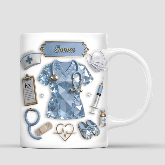 Personalized3DEffectNurseScrubs_PersonalisedGiftMugForNursingStudent_MedicalStaff_2