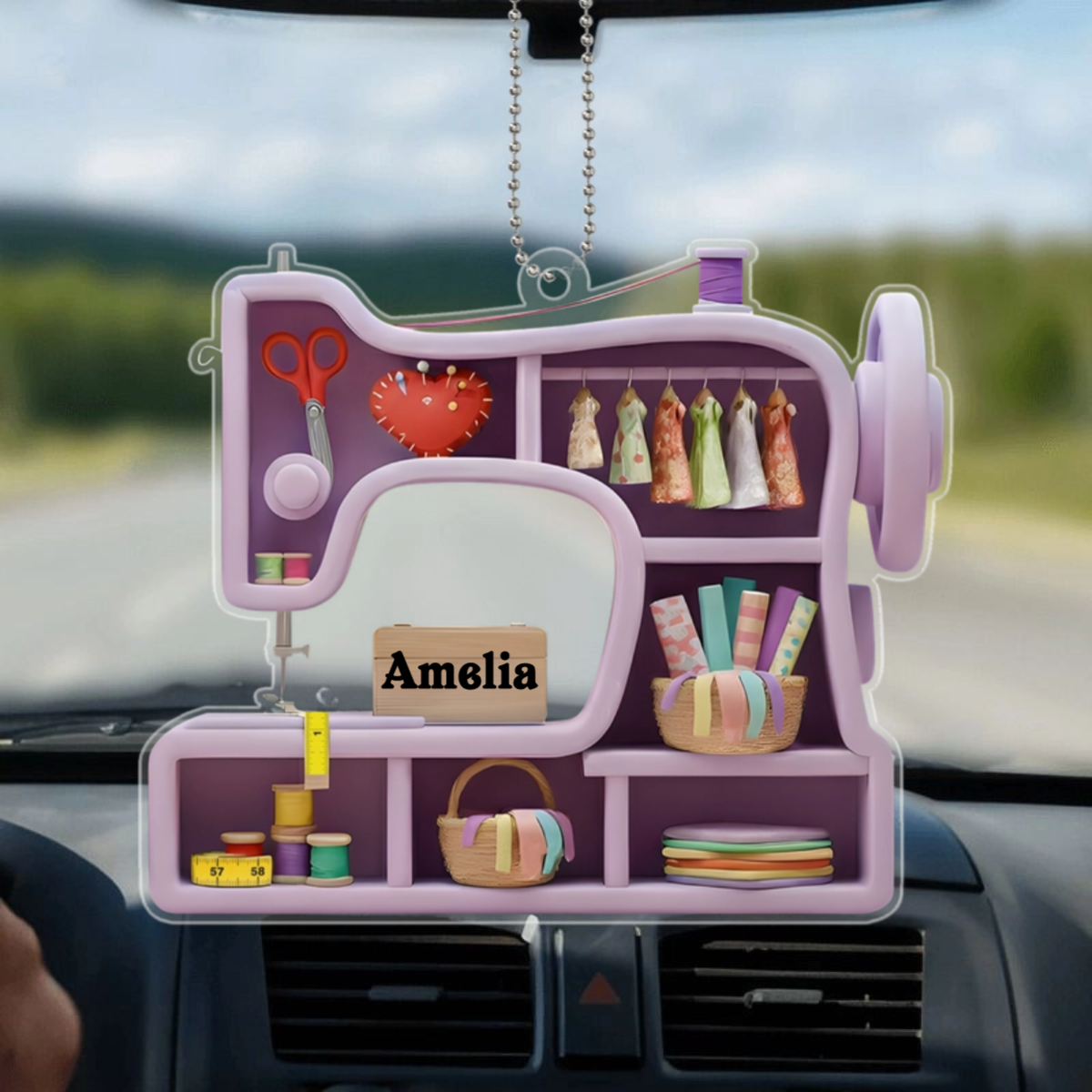 SewingMachine_PersonalisedGift OrnamentForSewingLovers_Crafters2