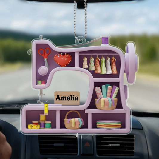 SewingMachine_PersonalisedGift OrnamentForSewingLovers_Crafters2
