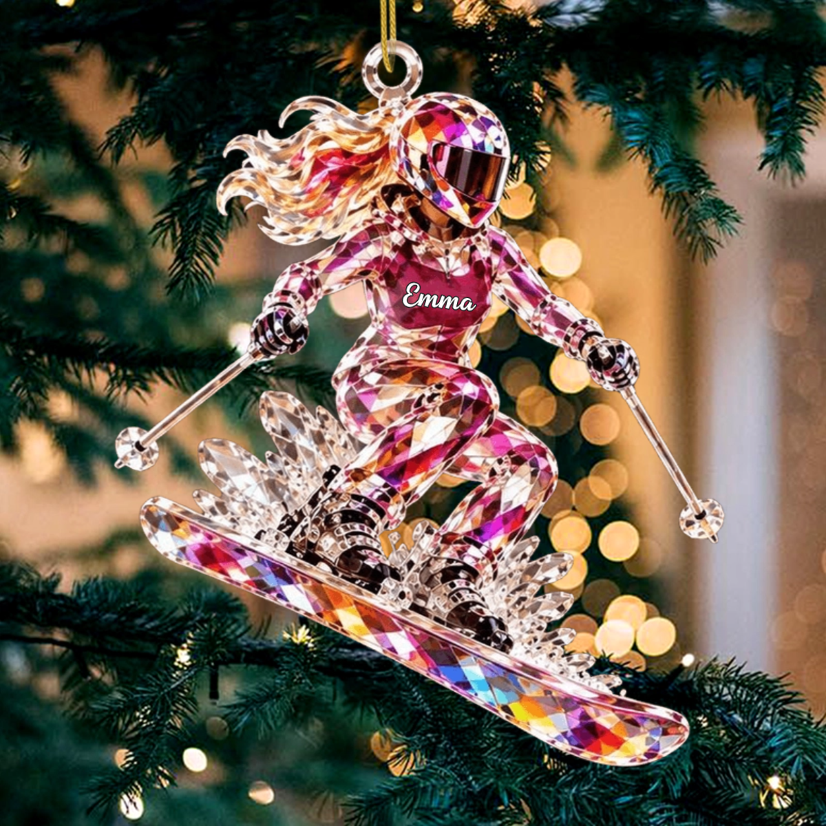 Ski_Is_My_Heart_ _Personalised_Gift_Acrylic_Ornament_For_Ski_Lovers