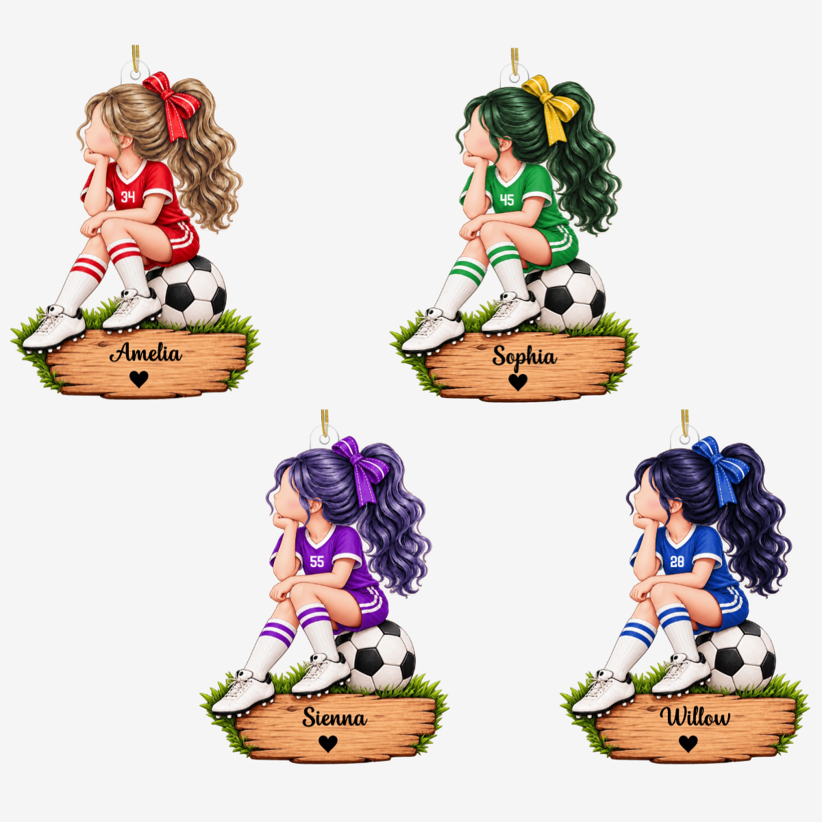 SoccerGirl_PersonalisedGift AcrylicOrnamentForGirlsWhoLoveSoccer2