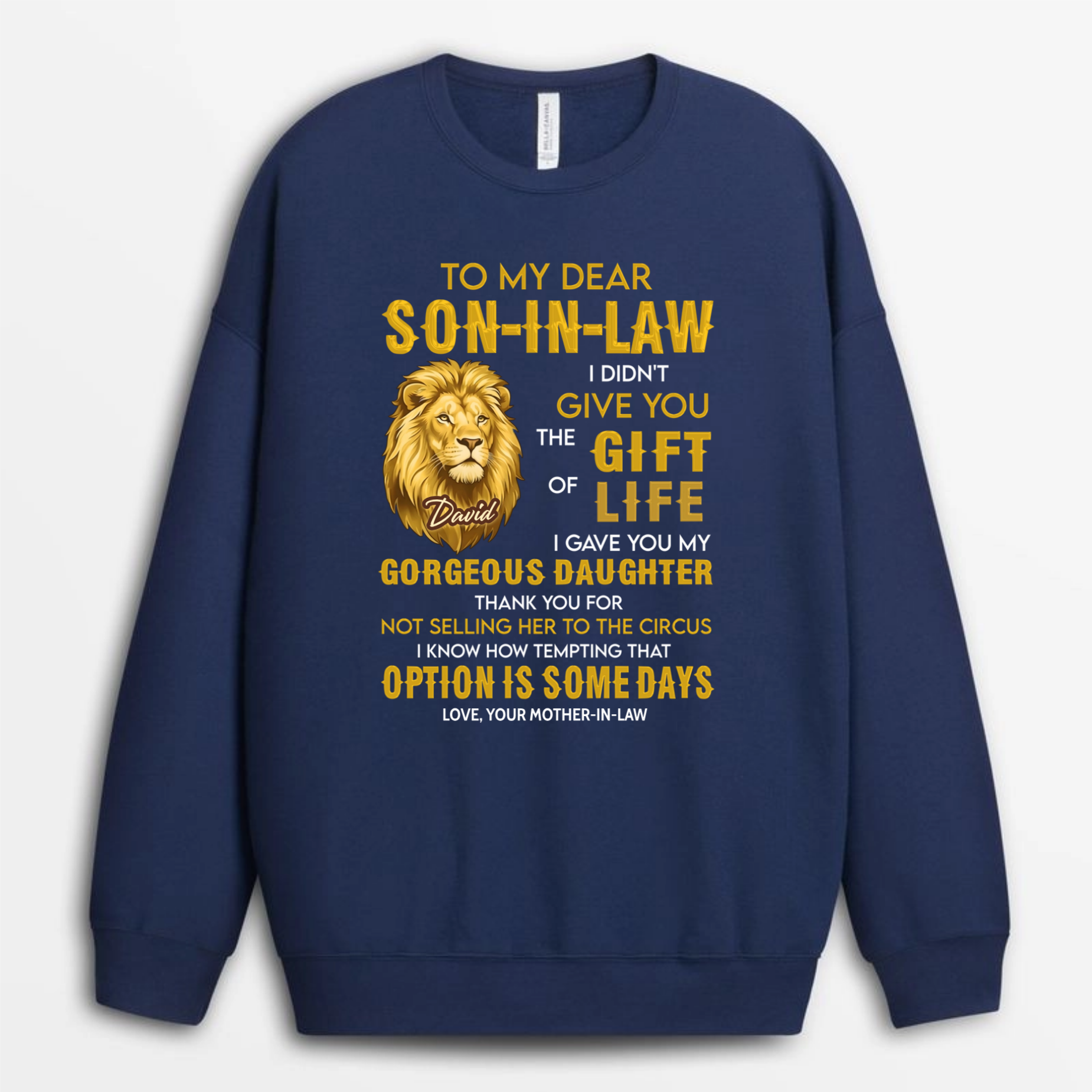 ToMyDearSon In LawLion_PersonalisedGiftT ShirtForSon In Law_2_e1fa71c1 8be2 4aba 8b4d c7dd29e313d3