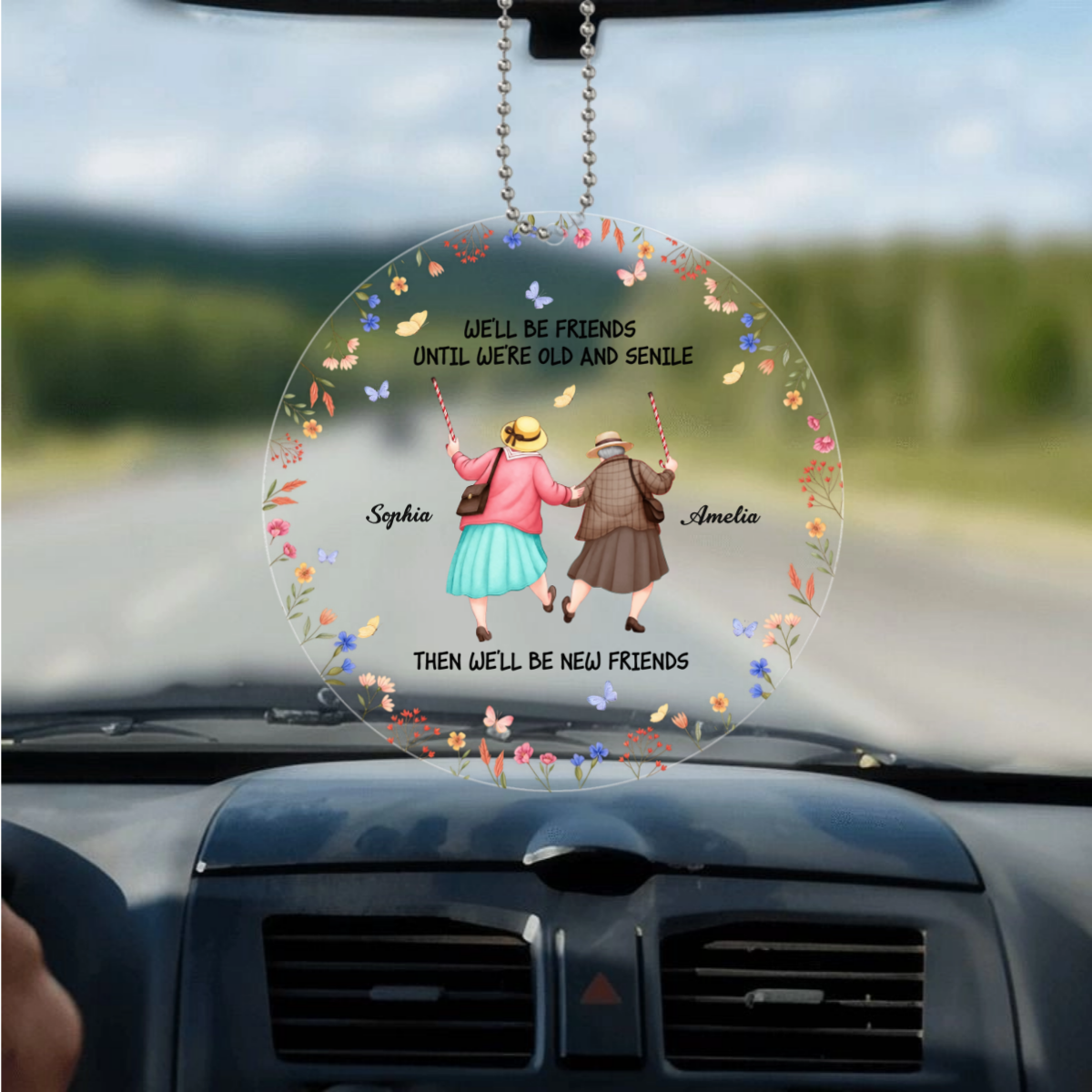 We_llBeFriendsUntilWe_reOldAndSenile_PersonalisedGiftHangingOrnamentForBestFriends