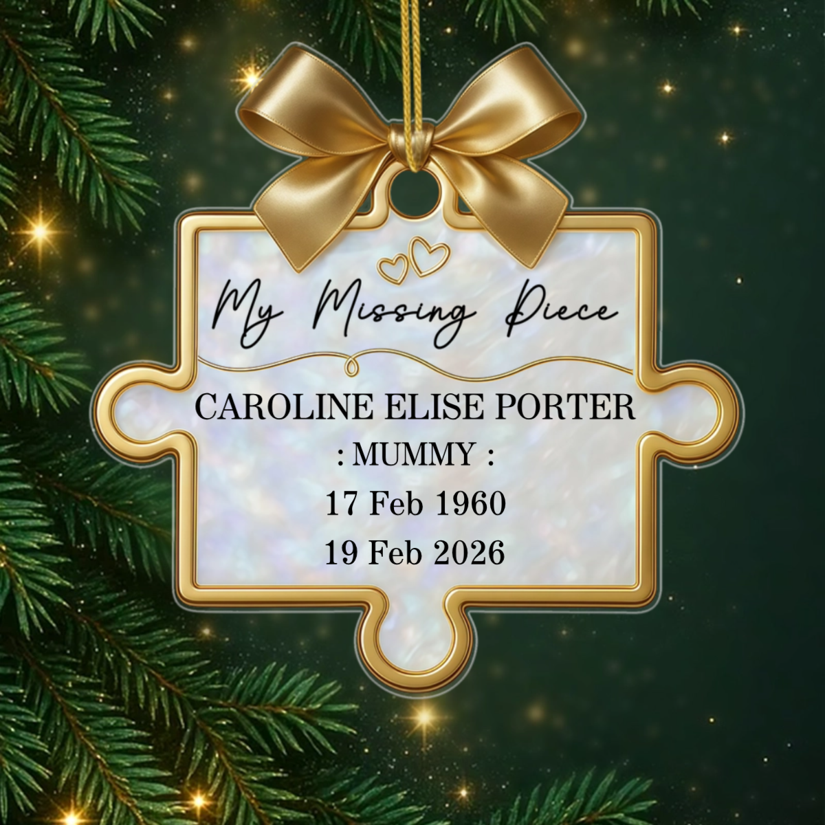 A_Piece_Of_Us_Gone_Personalised_Gift_ _Acrylic_Christmas_Ornament_For_Remembering_A_Loved_One2