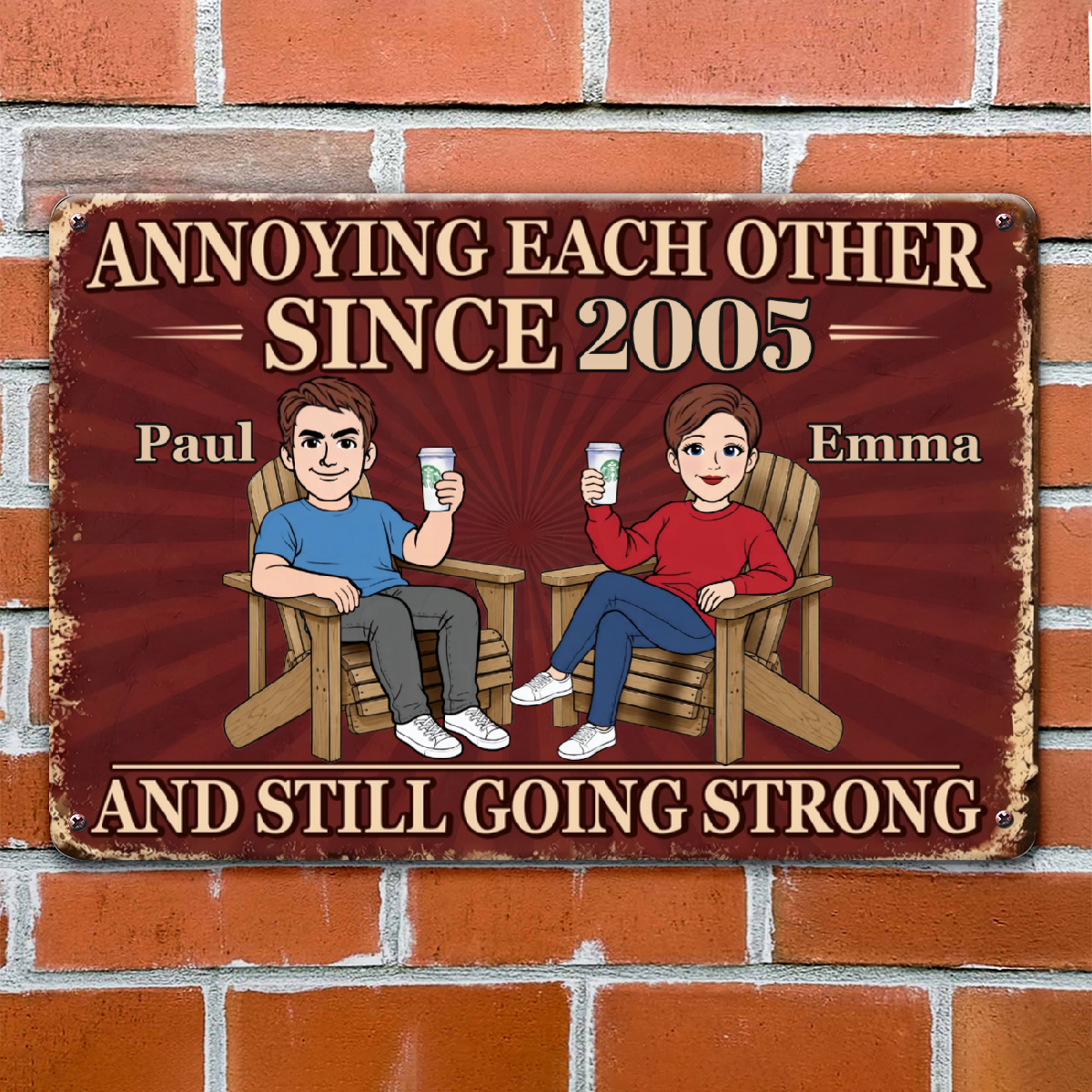 AnnoyingEachOtherSince_PersonalisedCoupleMetalSignWithNames_Year3_5c15b9fd f4b6 4eff 92a2 bcbb051ba49c