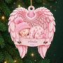 BabyMemorial_PersonalisedGift AngelWingsAcrylicOrnamentForParents