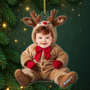 BabyReindeer_PersonalisedGift AcrylicChristmasOrnamentForBaby_sFirstChristmas