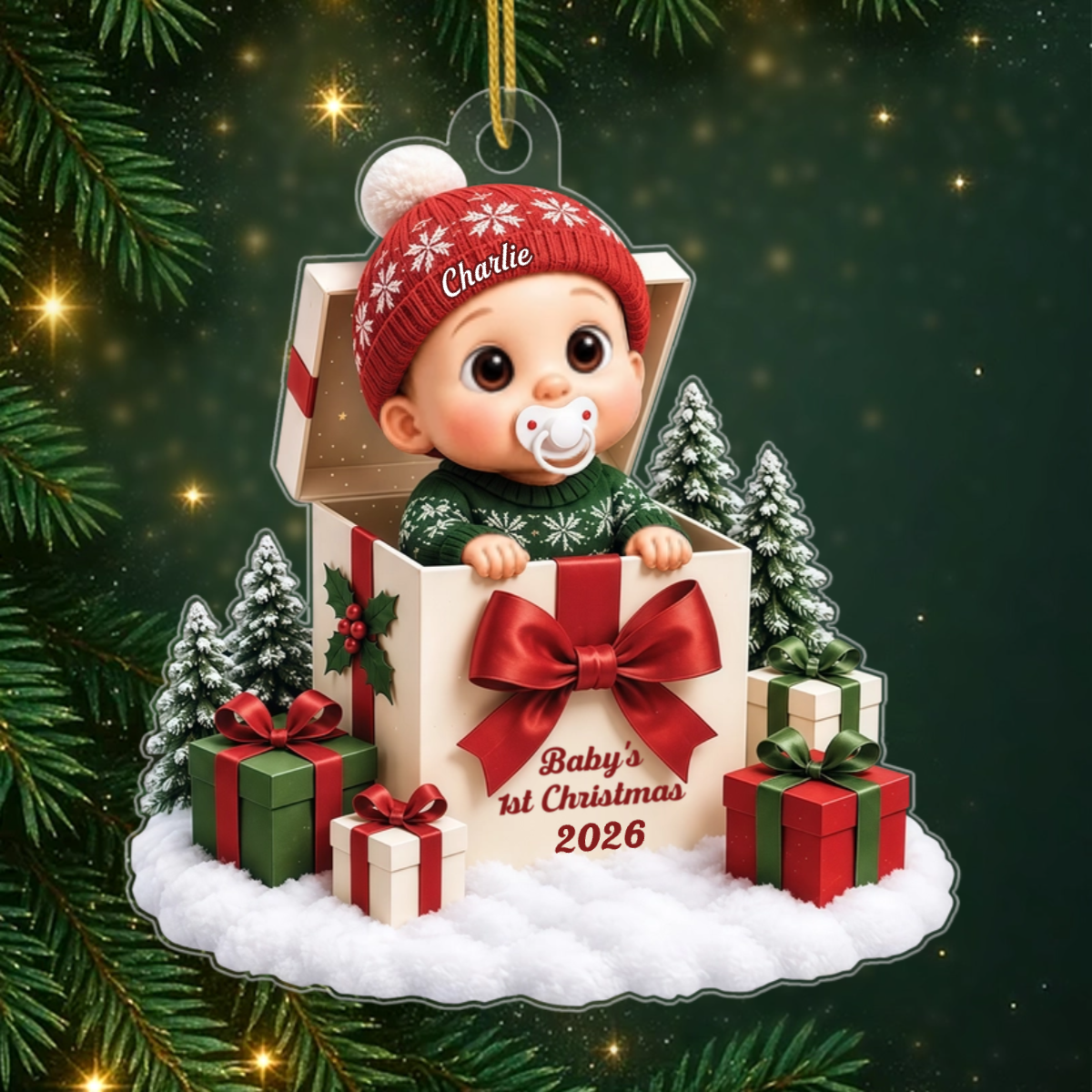 Baby_sFirstChristmas PersonalisedGift_AcrylicOrnamentForNewParents3