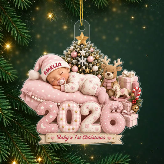Baby_sFirstChristmas2026_PersonalisedGift AcrylicChristmasOrnamentForNewParents2_9074fd5b 30fc 4b76 a2f6 e10c9865bf97