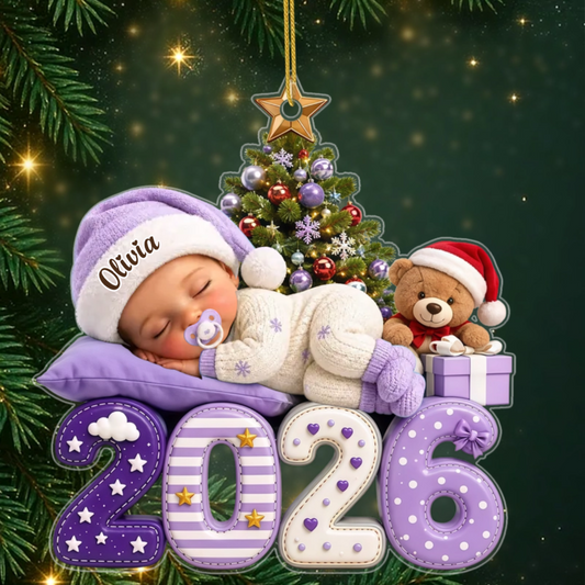 Baby_s_First_Christmas_Personalised_Gift_ _Acrylic_Christmas_Ornament_For_New_Parents1