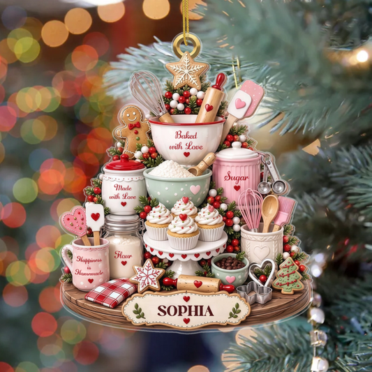 BakingJoy CustomisedGift_AcrylicChristmasOrnamentForBakingLovers2