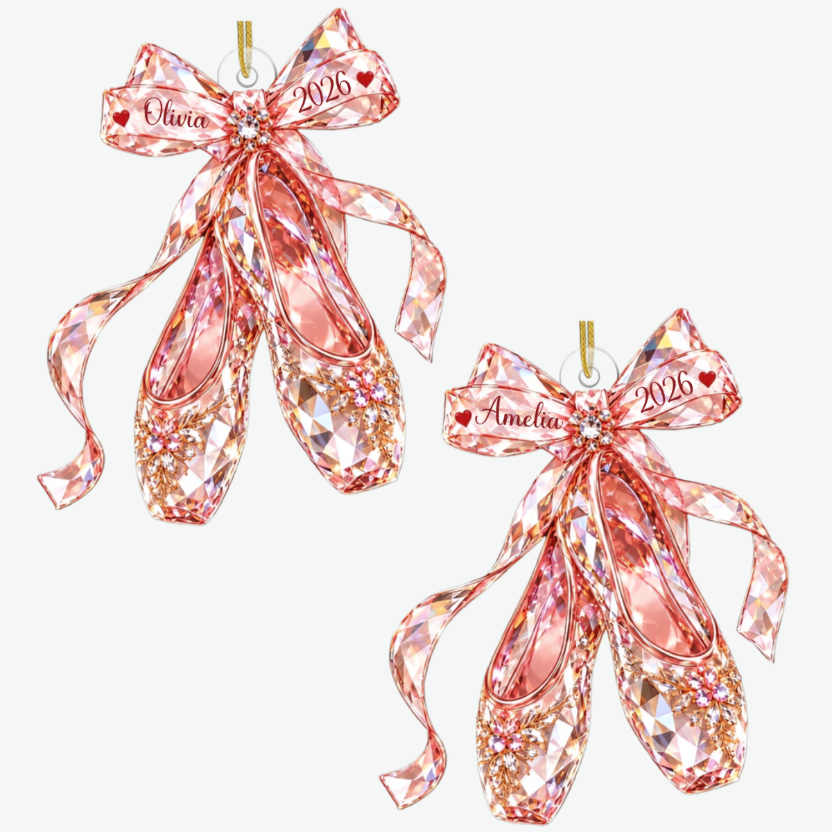 BalletShoes PersonalisedGift_AcrylicChristmasOrnamentForBalletDancers2