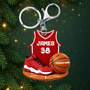 BasketballLover_PersonalisedGift AcrylicKeyringForBasketballFans