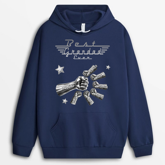 BestDadEver MetallicFistBump PersonalisedShirtGiftForDaddy_2
