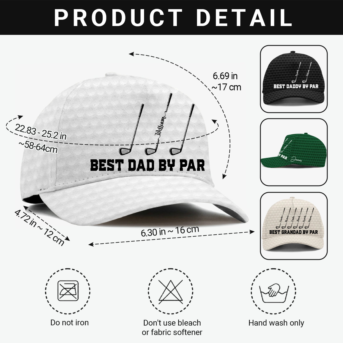 BestDadbyPar PersonalisedCapFather_sDayGiftForDad_2