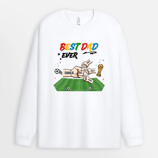 Best_Dad_Ever_Soccer_Lovers_Sports_Fans_Custom_Personalised_Gift_T Shirt_For_Dad_And_Grandad_2