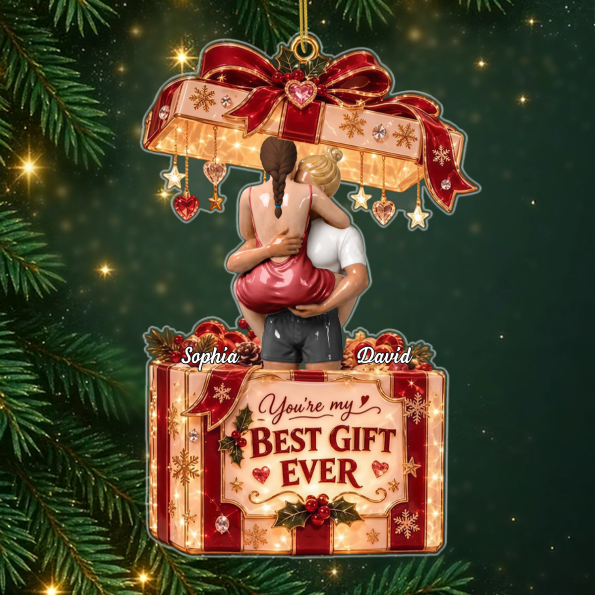 Best_Gift_Ever_ _Personalised_Gift_Acrylic_Christmas_Ornament_For_Couples1