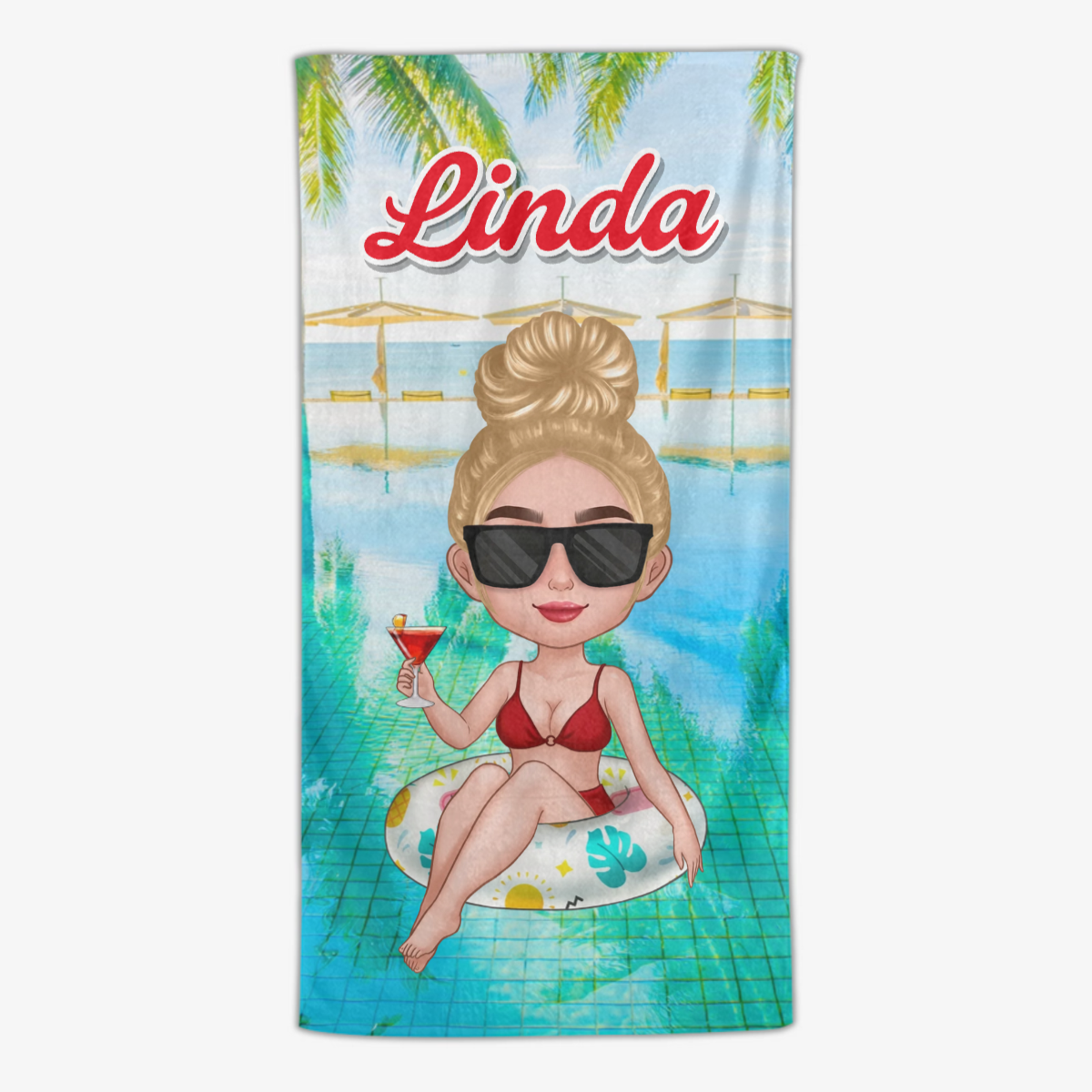 BestieSummerGift PersonalisedBeachTowelGiftforHerAndBesties_1