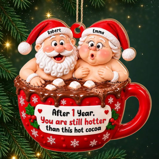 ChristmasCouple_PersonalisedGift 1 LayerWoodenOrnamentForCouples