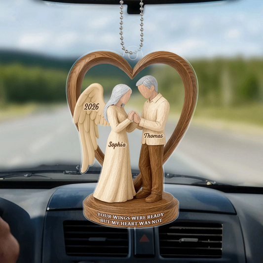 CoupleWithAngelWingsMemorial_PersonalisedGiftHangingOrnamentForLovedOnes_2
