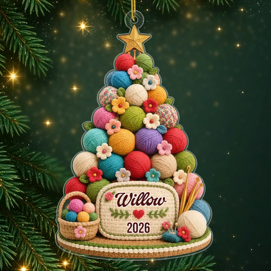 CrochetTree PersonalisedGift_AcrylicChristmasOrnamentForWomen1_a6d0fafa 636a 4ced 9a86 247923ded82e