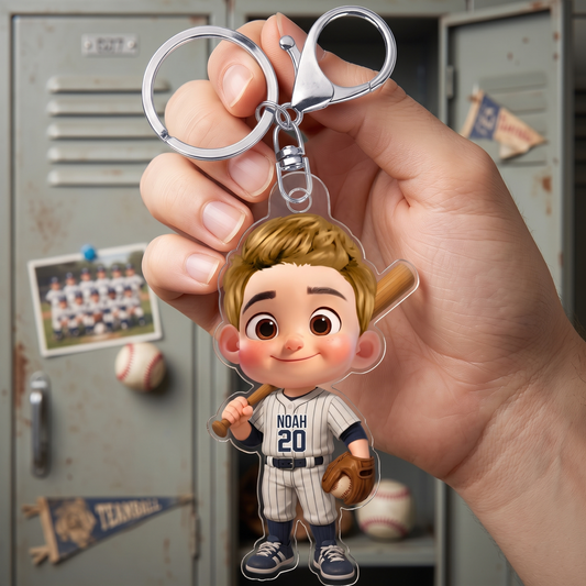 CustomBaseballPlayer_PersonalisedGiftAcrylicKeychainForBaseballPlayers