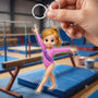 CustomGymnastGirl_PersonalisedGiftAcrylicKeychainForGymnasts