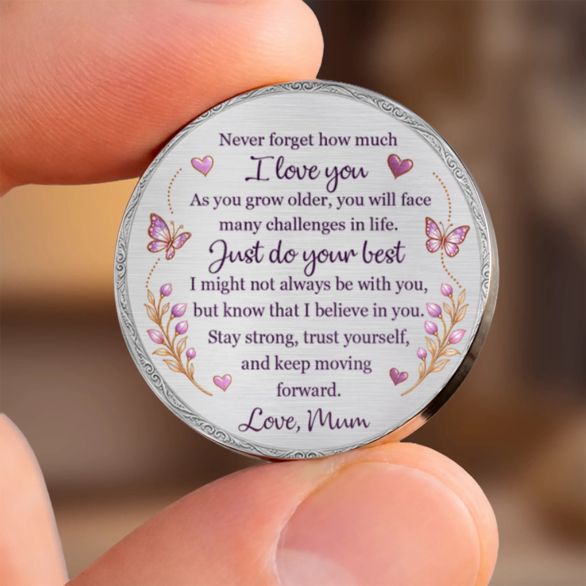 CustomNameButterflyInitial_PersonalisedGiftPocketHugForDaughter_Granddaughter_3